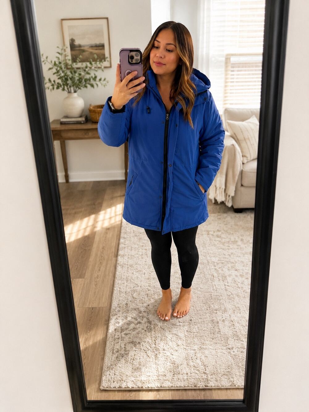 Anthony Richards Blue Winter Coat 0XL